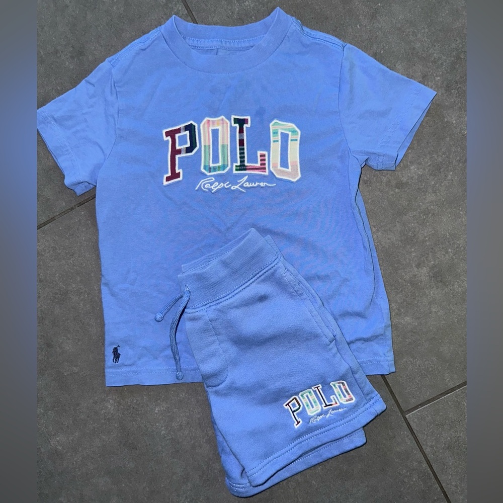 Boys' Madras Logo Cotton Set  (TD)